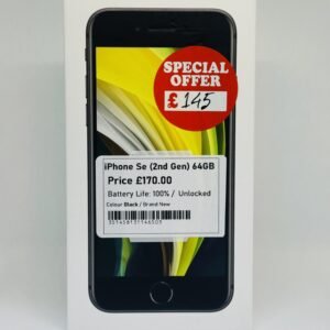 iPhone SE (2nd Generation) 64GB Black, Brand New, Unlocked