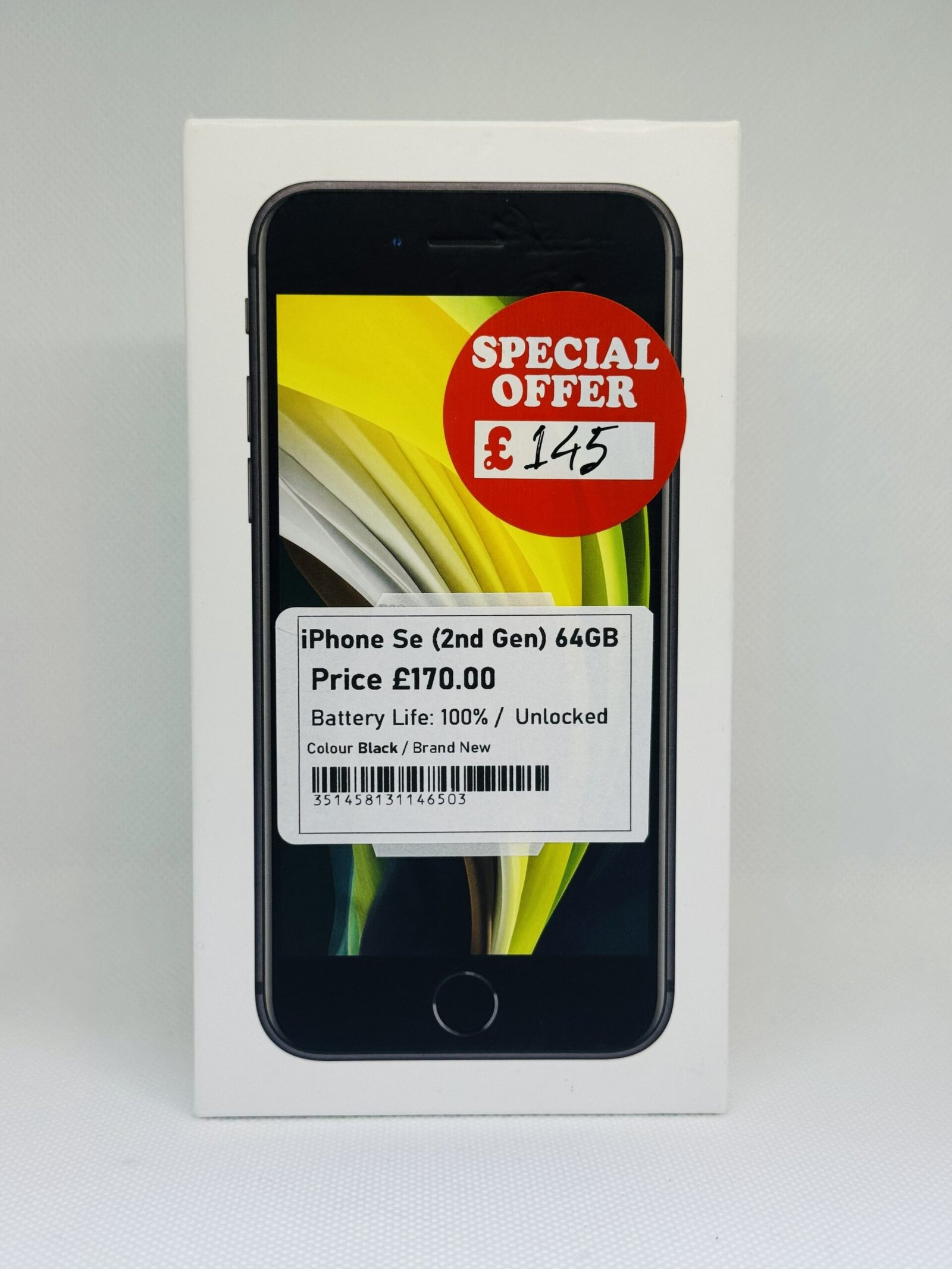 iPhone SE (2nd Generation) 64GB Black, Brand New, Unlocked