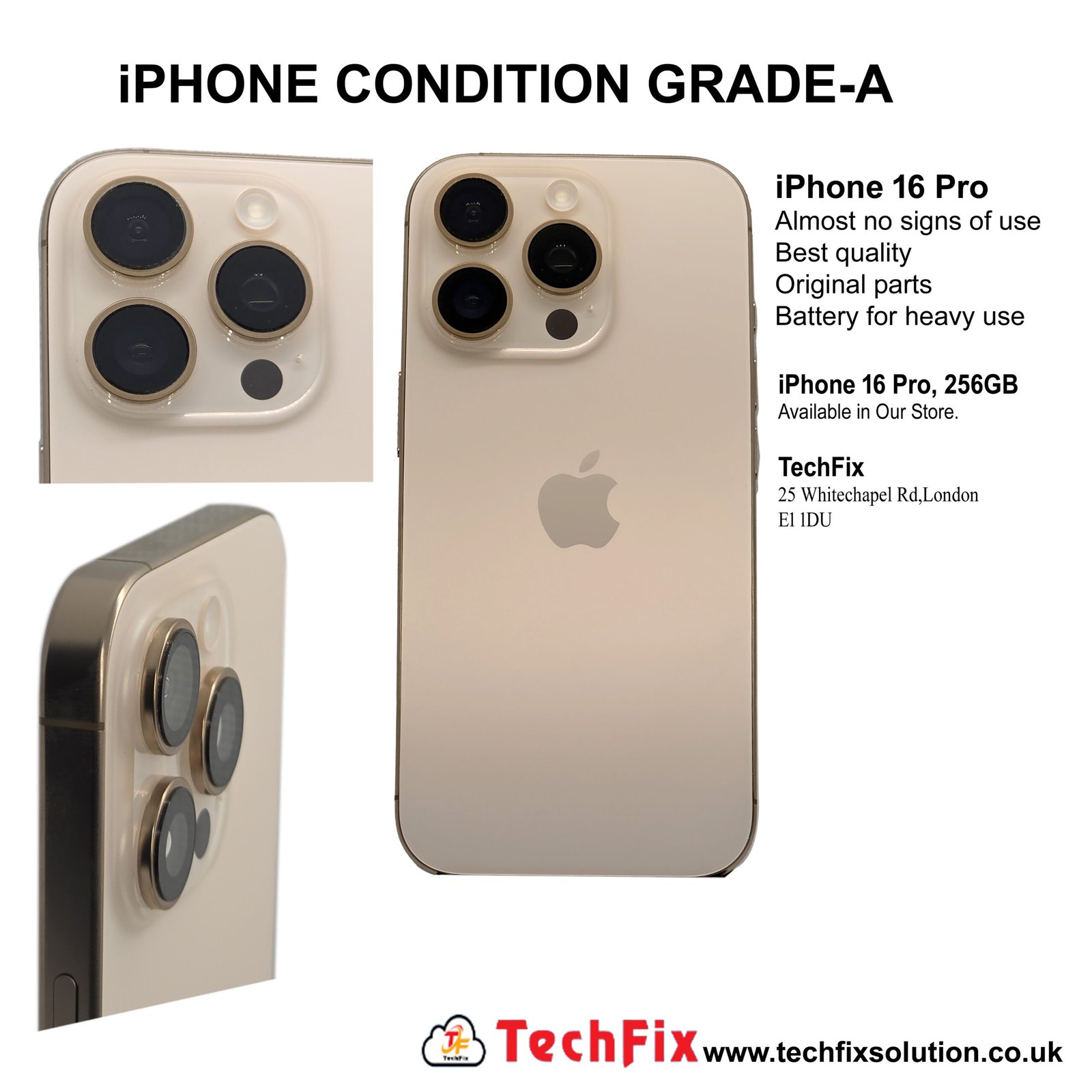 iPhone 16 Pro 256GB Desert Titanium, Unlocked