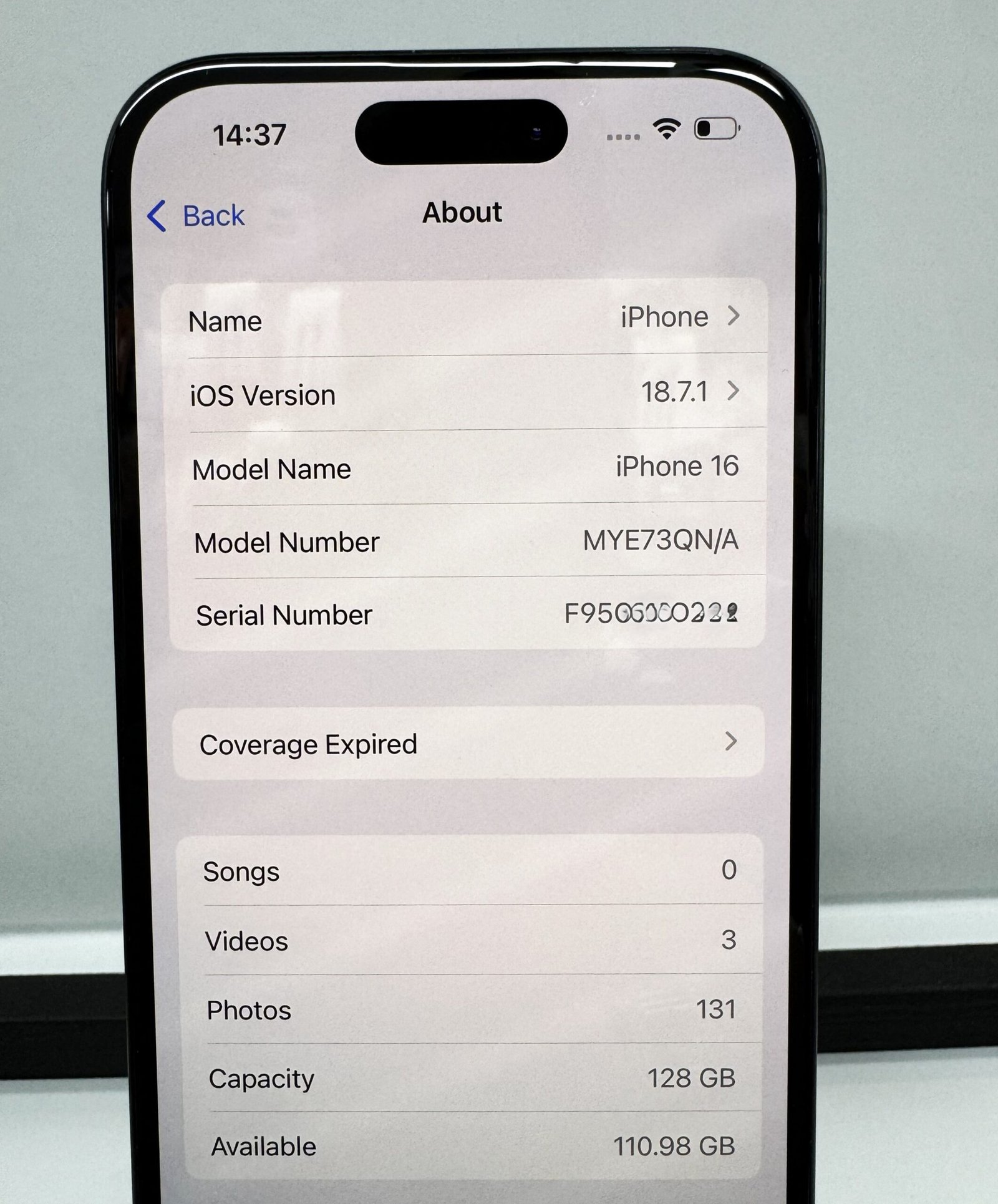 iPhone 16 128GB Black, Grade-A, Unlocked