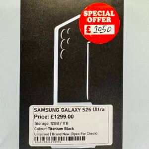 Samsung Galaxy S25 Ultra 1TB Titanium Black, Unlocked, Brand New